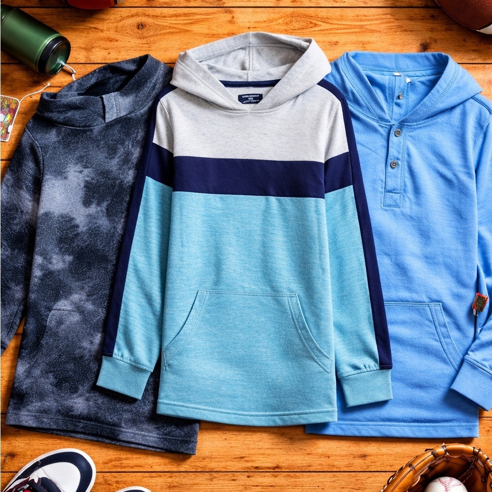 BUNDLE boy hoodie Capsule Flag Anthem Bixby Nomad YM Long Sleeve Tee Shirt 12